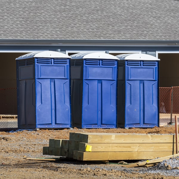 are there any restrictions on where i can place the porta potties during my rental period in Oral South Dakota